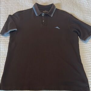 Men's Tommy Bahama Brown Polo Shirt
